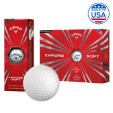 Callaway Chrome Soft Golf Balls 12/pkg-Select-A-Logo