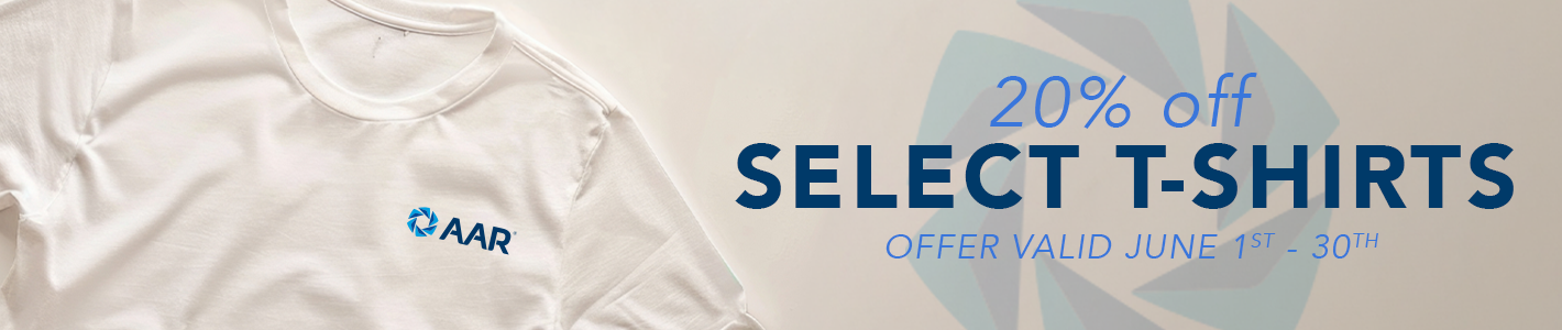 Promotional offer: 20% off select T-Shirts Valid June 1 - 30