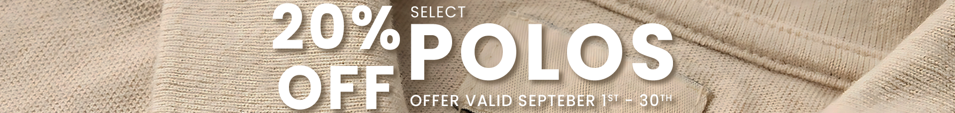 20% off outdoor and leisure items offer ends June 30